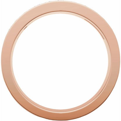 14K Rose Gold 1/3 CTW Natural Diamond Matching Band