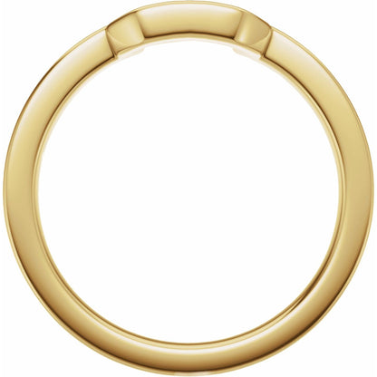 Band for 8x6 mm Emerald Ring