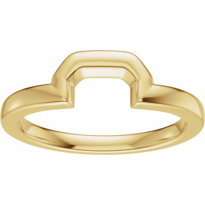 Band for 8x6 mm Emerald Ring