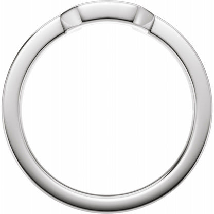 Band for 10x5 mm Emerald Ring