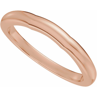 Matching Band, 2.2 mm, Three-Stone Engagement