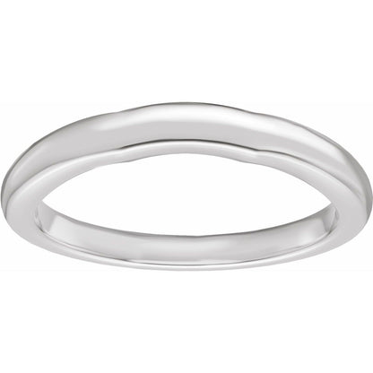 Matching Band, 2.2 mm, Three-Stone Engagement
