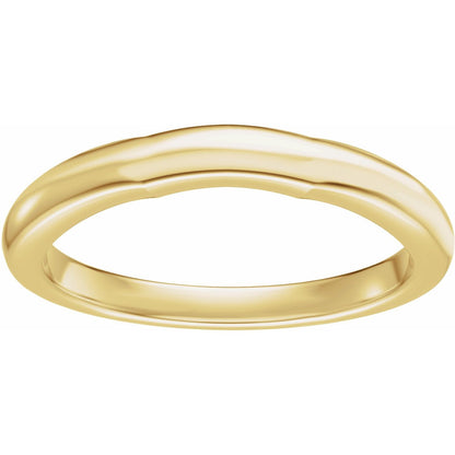 Matching Band, 2.2 mm, Three-Stone Engagement