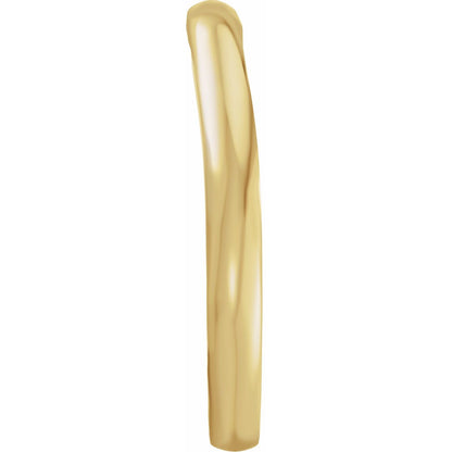 Matching Band, 2.2 mm, Three-Stone Engagement