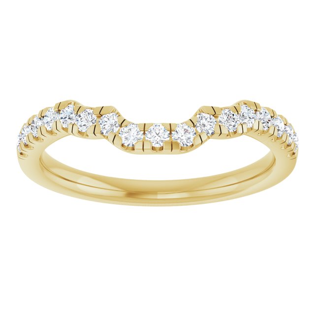 1/4 CTW Lab-Grown Diamond Band for 7x5 mm Emerald Ring