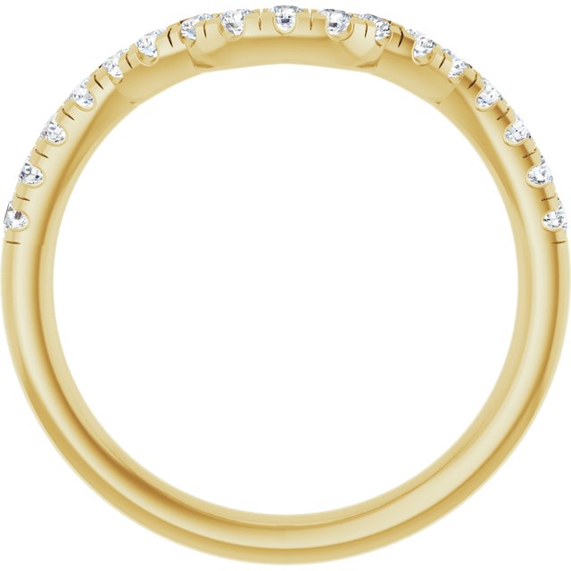 1/4 CTW Lab-Grown Diamond Band for 7x5 mm Emerald Ring