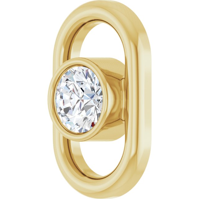1/10 CT Lab-Grown Diamond Link, 5.5 mm x 9 mm