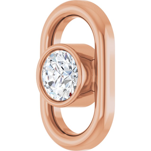 1/10 CT Lab-Grown Diamond Link, 5.5 mm x 9 mm