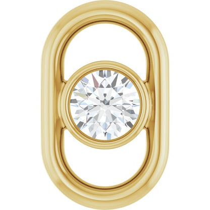 1/10 CT Lab-Grown Diamond Link, 5.5 mm x 9 mm