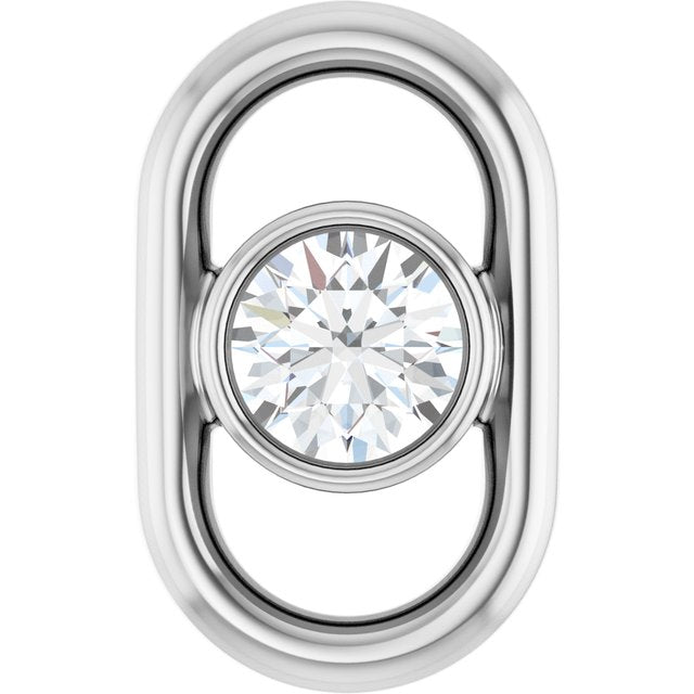 1/10 CT Lab-Grown Diamond Link, 5.5 mm x 9 mm