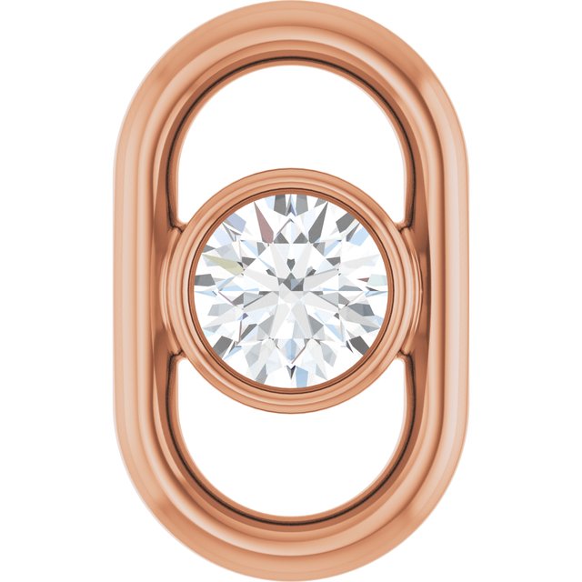 1/10 CT Lab-Grown Diamond Link, 5.5 mm x 9 mm