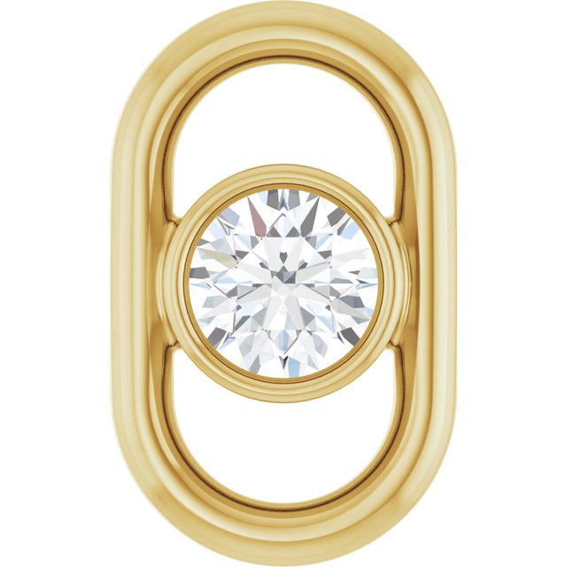 1/10 CT Natural Diamond Link, 5.5 mm x 9 mm