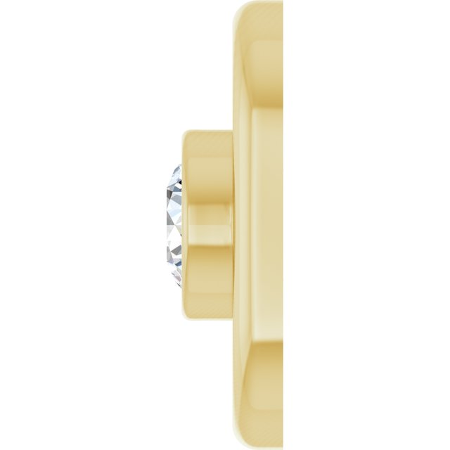 1/10 CT Lab-Grown Diamond Link, 5.5 mm x 9 mm