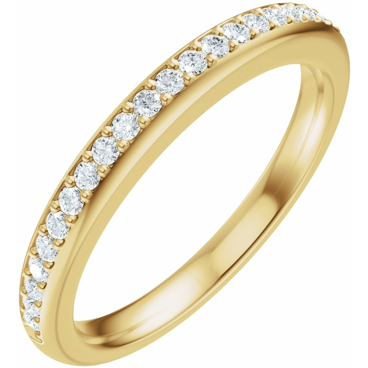 14K Yellow Gold 1/6 CTW Lab-Grown Diamond Matching Band