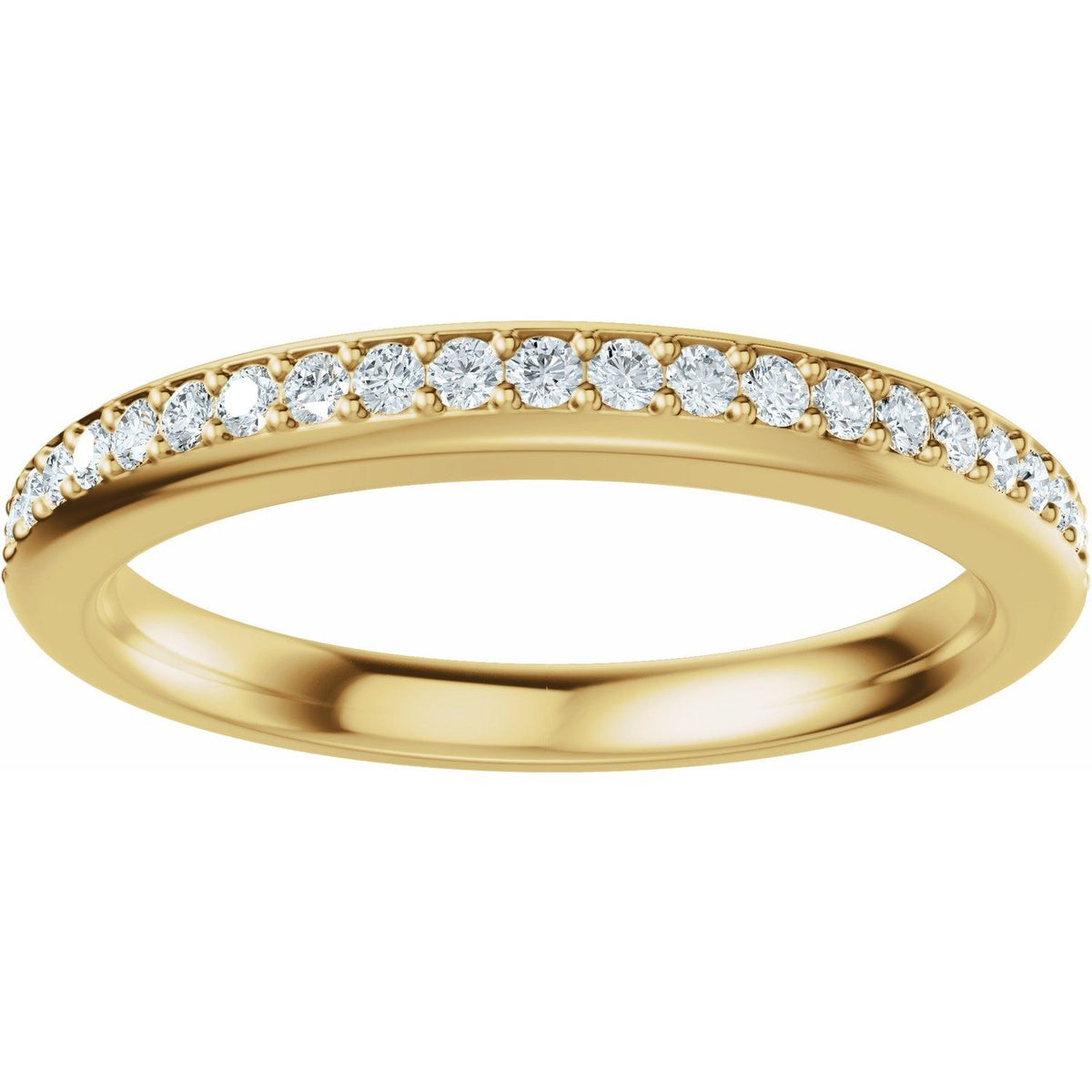 14K Yellow Gold 1/6 CTW Lab-Grown Diamond Matching Band
