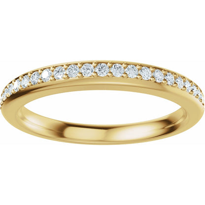 14K Yellow Gold 1/6 CTW Lab-Grown Diamond Matching Band