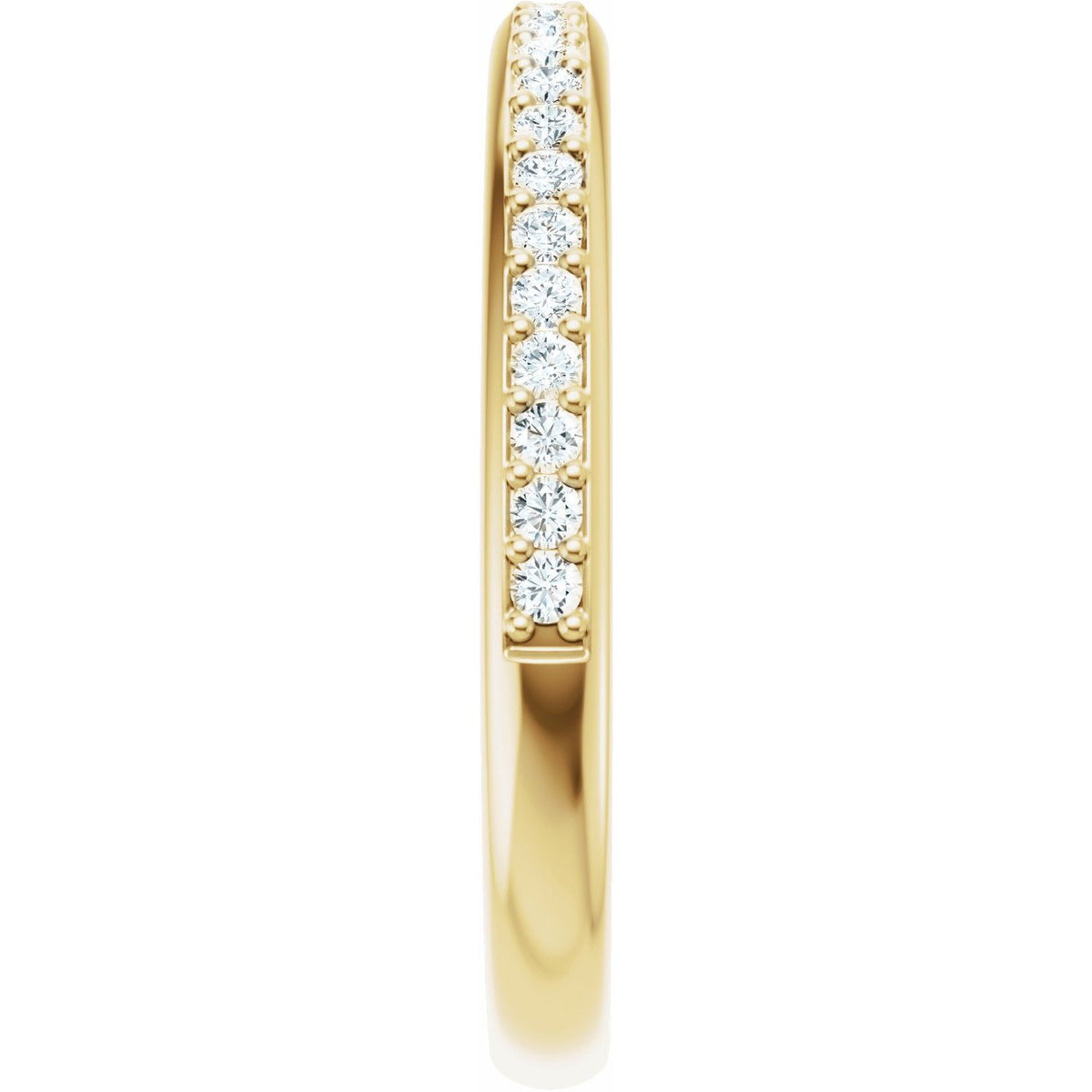 14K Yellow Gold 1/6 CTW Lab-Grown Diamond Matching Band