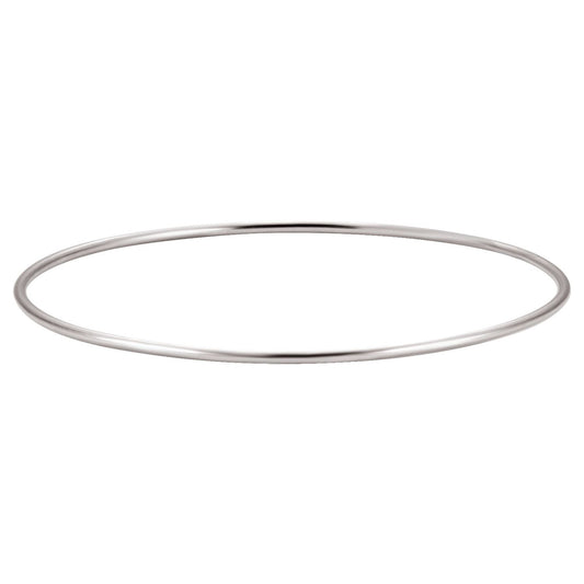 Sterling Silver Bangle 8" Bracelet (BRC381)