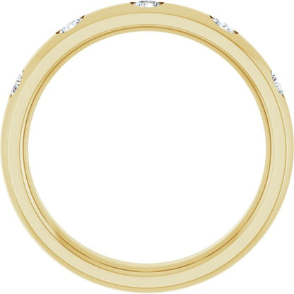.07 CTW Natural Diamond Anniversary Band, 2.5 mm