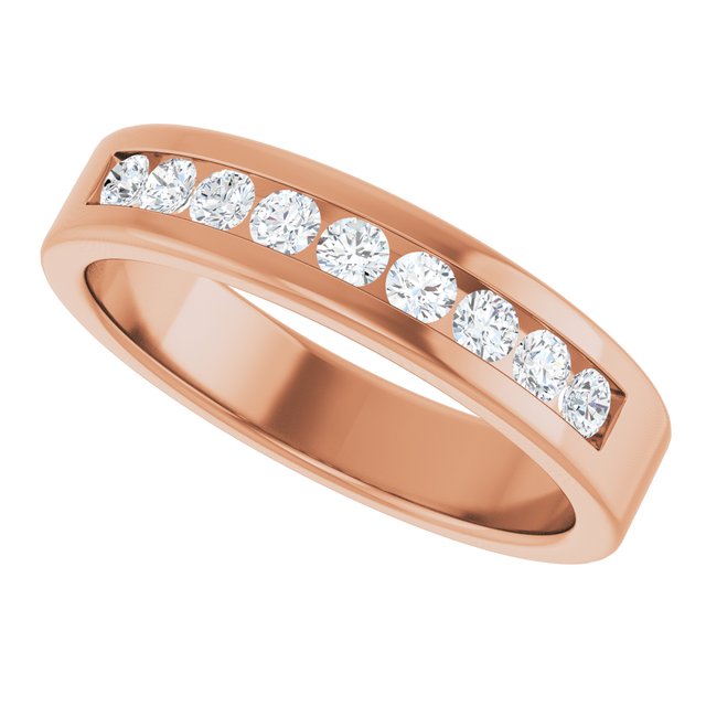 1/2 CTW Natural Diamond Band, 5 mm, Channel-Set