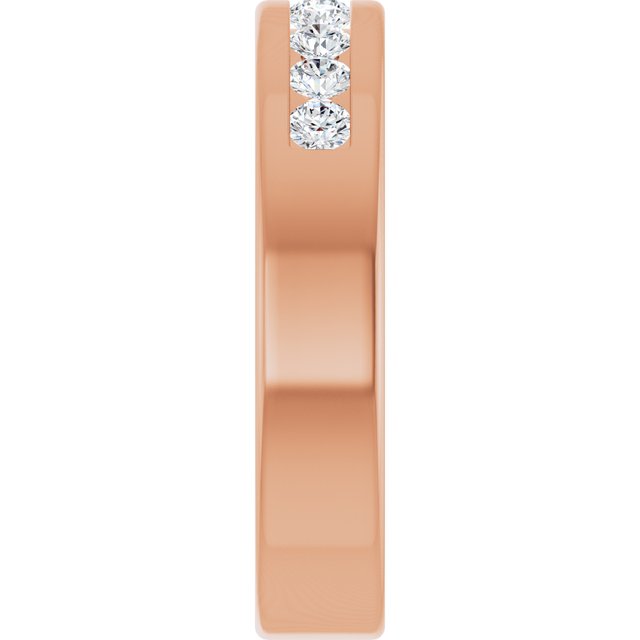 1/2 CTW Natural Diamond Band, 5 mm, Channel-Set