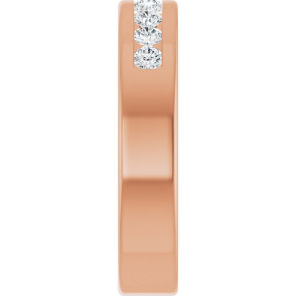 1/2 CTW Natural Diamond Band, 5 mm, Channel-Set