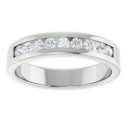 1/2 CTW Lab-Grown Diamond Band, 5 mm, Channel-Set