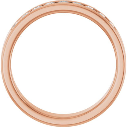 1/2 CTW Lab-Grown Diamond Band, 5 mm, Channel-Set