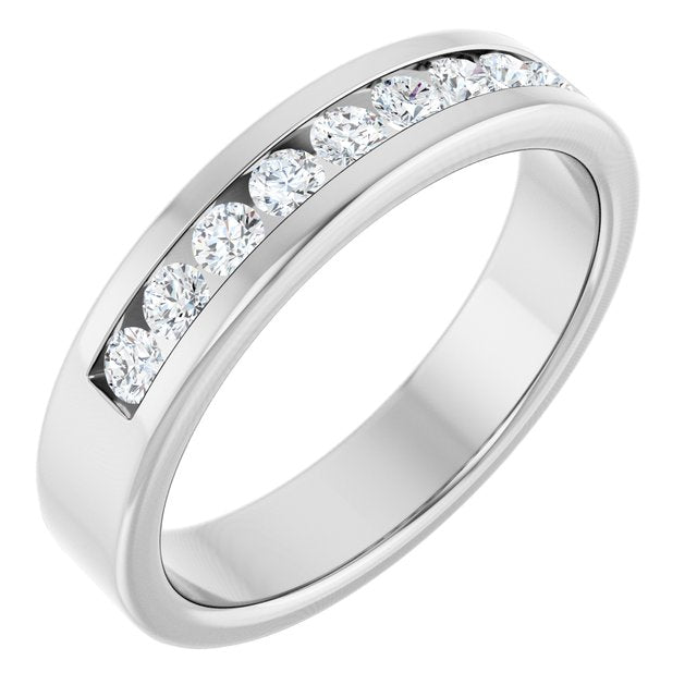 1/2 CTW Lab-Grown Diamond Band, 5 mm, Channel-Set