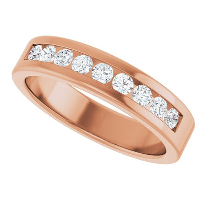 1/2 CTW Lab-Grown Diamond Band, 5 mm, Channel-Set