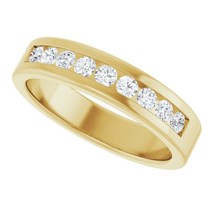 1/2 CTW Natural Diamond Band, 5 mm, Channel-Set