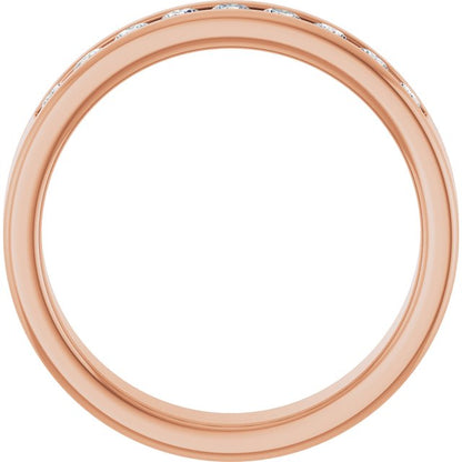 1/2 CTW Lab-Grown Diamond Band, 5 mm, Channel-Set