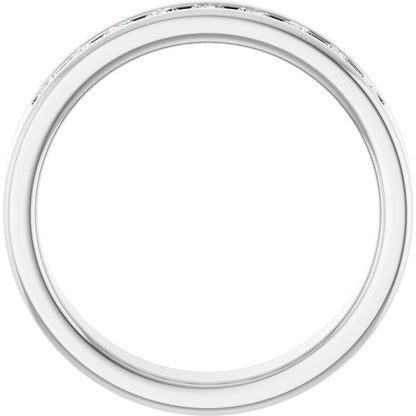 1/2 CTW Lab-Grown Diamond Band, 5 mm, Channel-Set