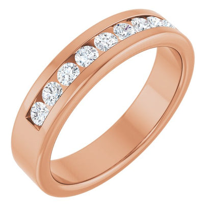 1/2 CTW Lab-Grown Diamond Band, 5 mm, Channel-Set