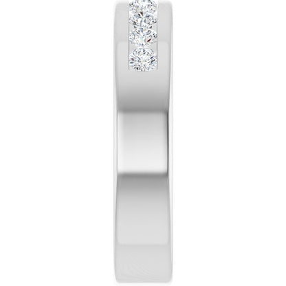 1/2 CTW Lab-Grown Diamond Band, 5 mm, Channel-Set