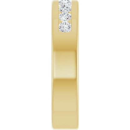 1/2 CTW Natural Diamond Band, 5 mm, Channel-Set