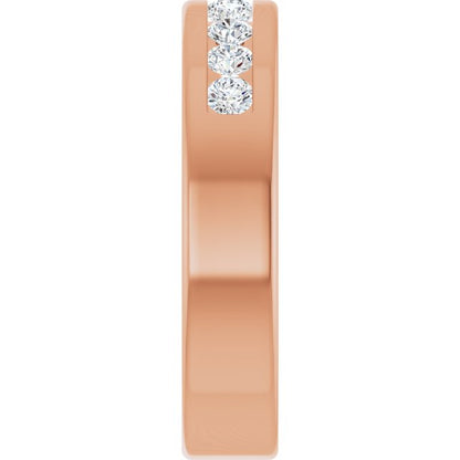 1/2 CTW Natural Diamond Band, 5 mm, Channel-Set