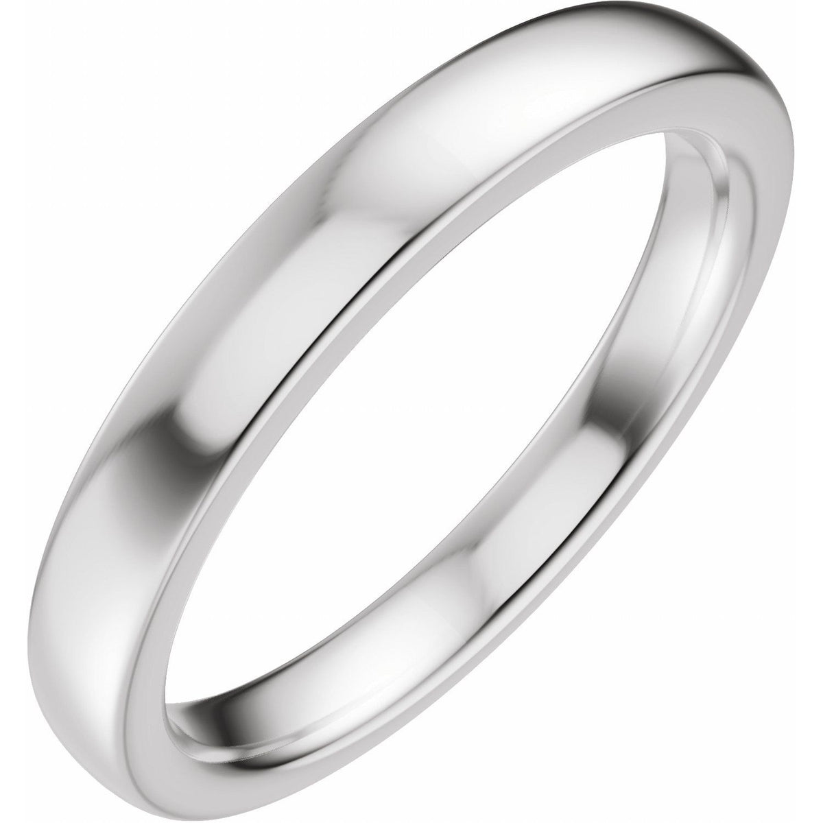 Matching Band, 3 mm, Three-Stone Engagement