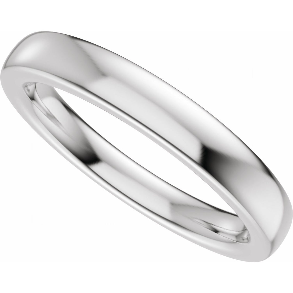 Matching Band, 3 mm, Three-Stone Engagement