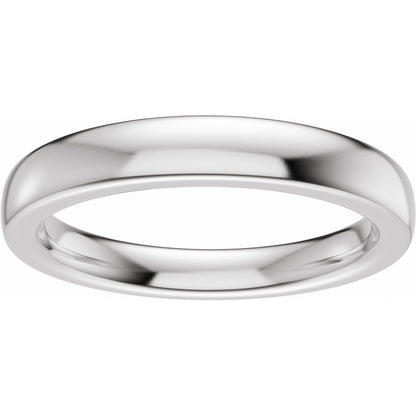 Matching Band, 3 mm, Three-Stone Engagement