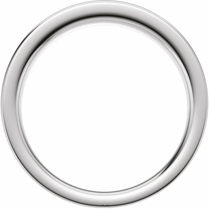 Matching Band, 3 mm, Three-Stone Engagement