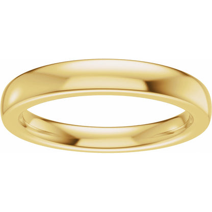 Matching Band, 3 mm, Three-Stone Engagement