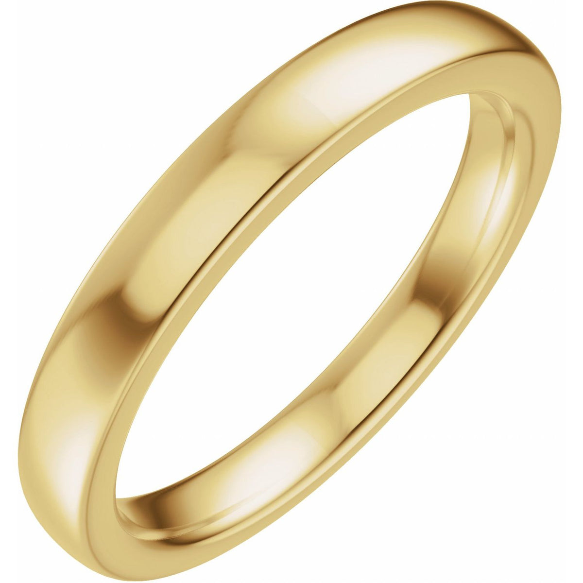 Matching Band, 3 mm, Three-Stone Engagement