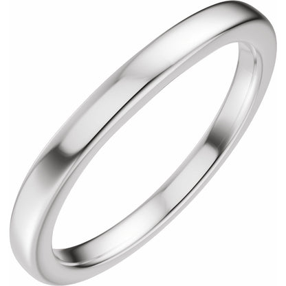 Matching Band for 9x7 mm Emerald Ring
