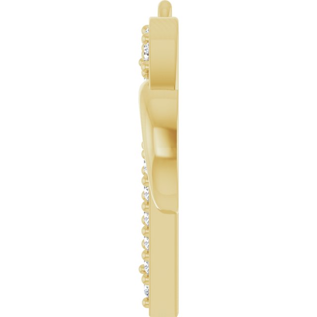 1/6 CTW Natural Diamond Infinity-Inspired Heart Dangle