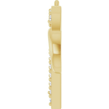 1/6 CTW Natural Diamond Infinity-Inspired Heart Dangle