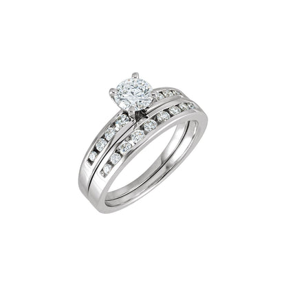 14K White Gold 1/6 CTW Natural Diamond Band, 3.1 mm