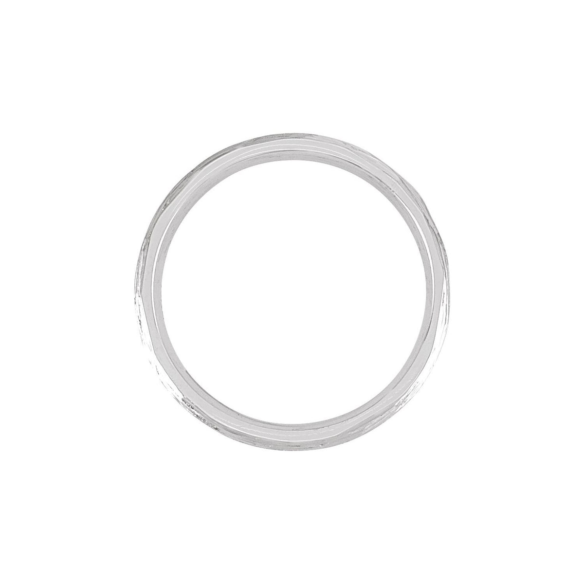 Tree Bark-Inspired Comfort-Fit Flat Band, 4 mm