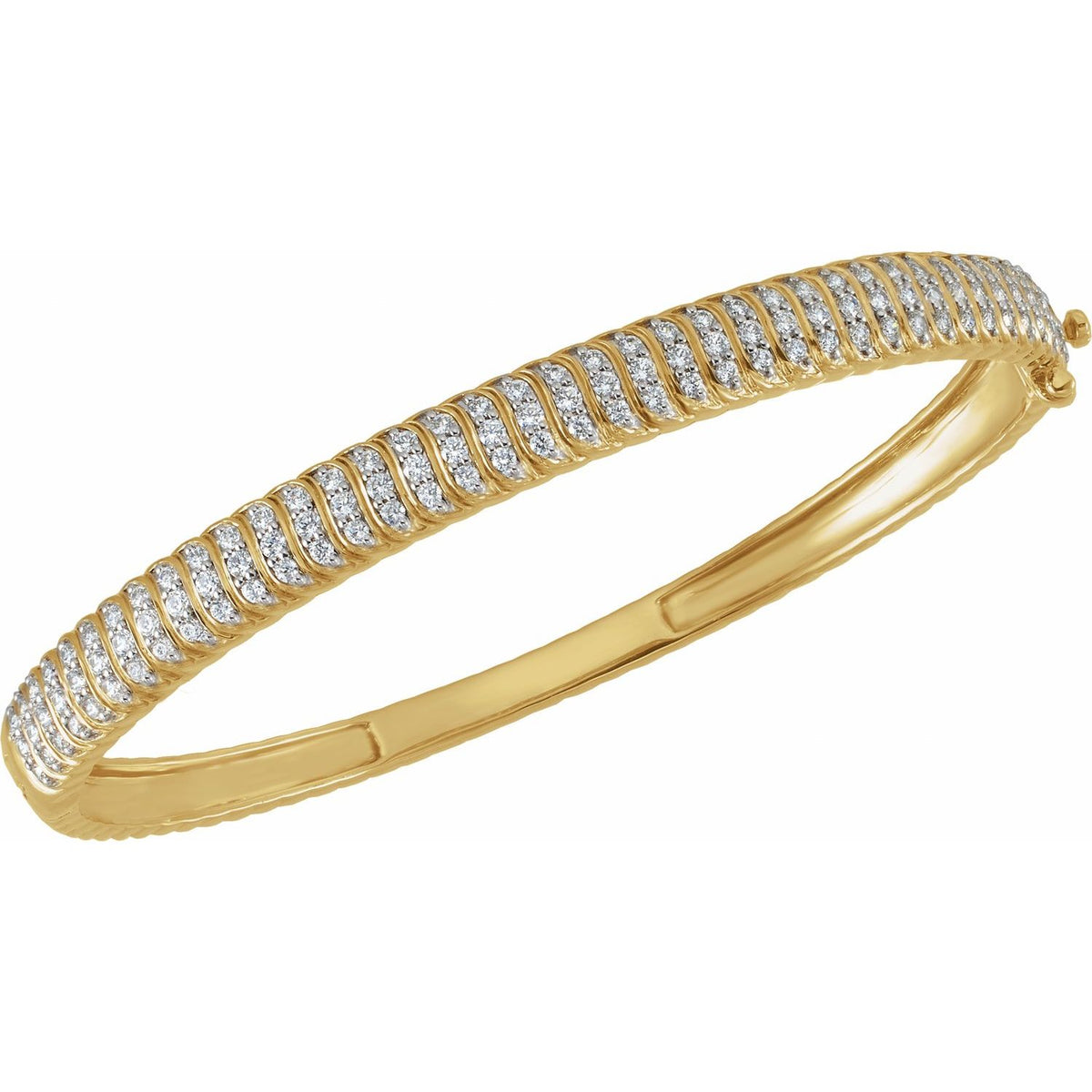1 3/8 CTW Lab-Grown Diamond Bangle 7" Bracelet