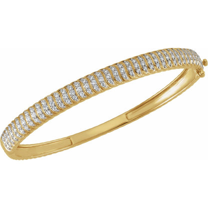 1 3/8 CTW Lab-Grown Diamond Bangle 7" Bracelet